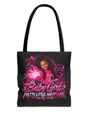 Baby Girl Pretty Little Nightmare Merch Graphic Tote Bag