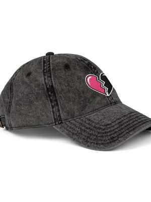 Baby Girl: Pretty Little Nightmare Merch Vintage Cap with Broken Heart Embroidery