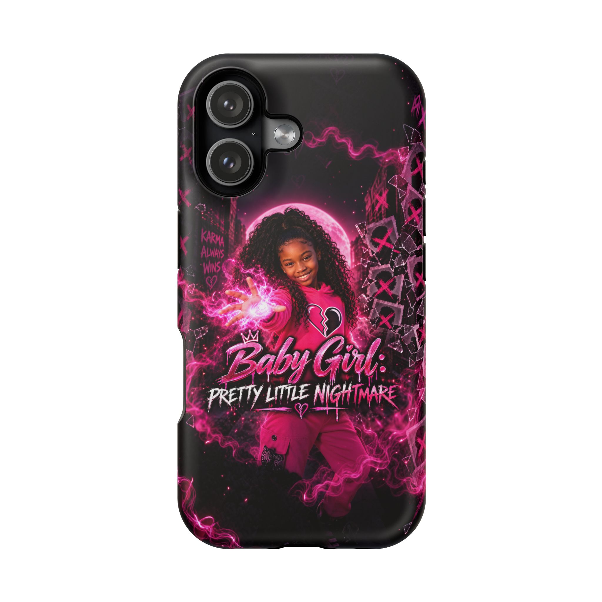 Baby Girl Pretty Little Nightmare Graphic Art Merch Magnetic Phone Case - Image 2
